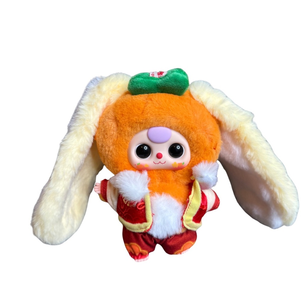 Cureplaneta Baby Three Carrot Rabbit Plush – New Year Blind Box Collectible